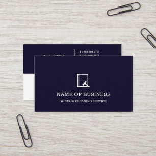 Carte De Visite Service professionnel de nettoyage de vitres avec 