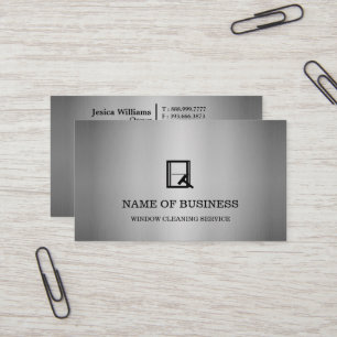 Carte De Visite Service professionnel de nettoyage de vitres avec 