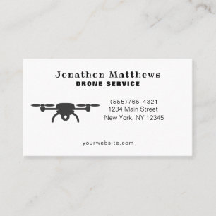 Carte De Visite Service professionnel de photographie de drone aér