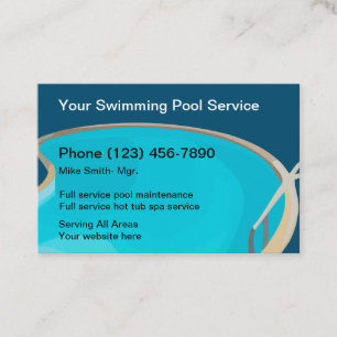 Carte De Visite Service professionnel de piscine et de spa