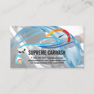 Carte De Visite Services Auto Lavage de voiture