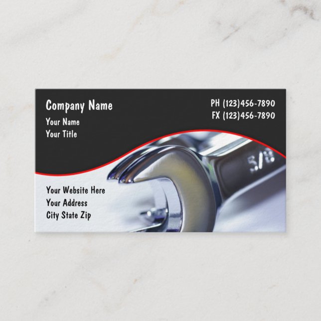 Carte De Visite Services automobiles (Devant)