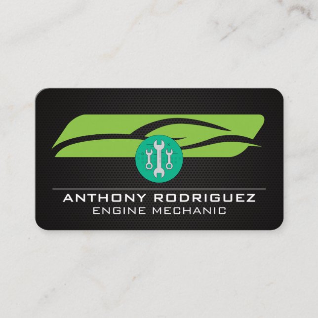 Carte De Visite Services automobiles | Clés | Mécanicien (Devant)