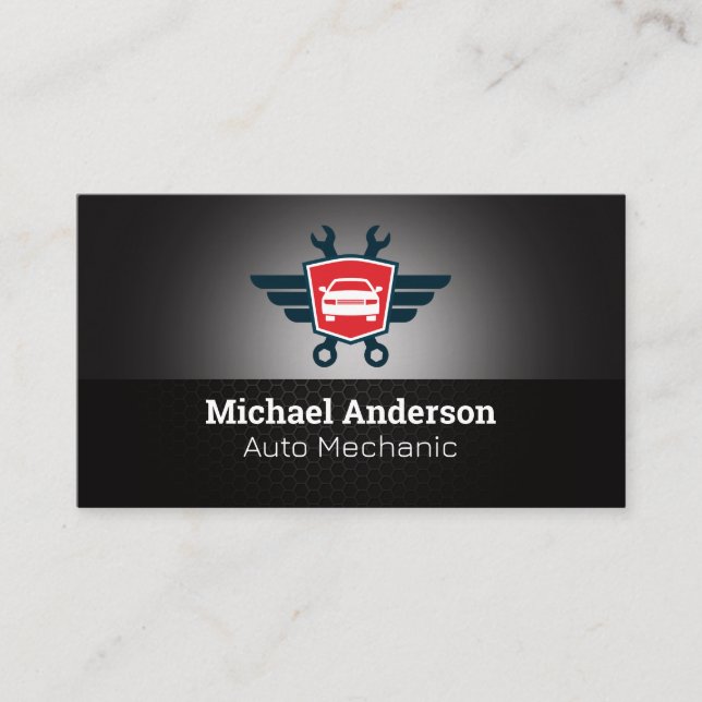Carte De Visite Services automobiles | Clés | Mécanicien (Devant)