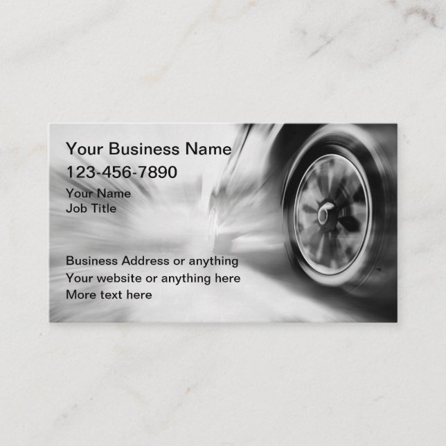 Carte De Visite Services automobiles Cool Car (Devant)
