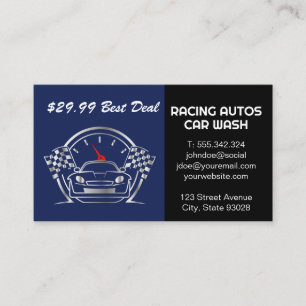 Carte De Visite Services automobiles de course automobile