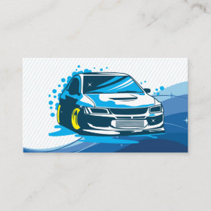 Carte De Visite Services automobiles Detailing de voiture Bull
