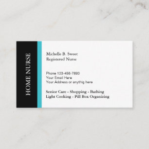 Carte De Visite Services aux entreprises de soins aux personnes âg