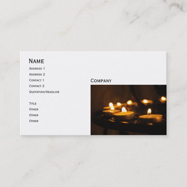 Carte De Visite Services cérémoniels (Devant)
