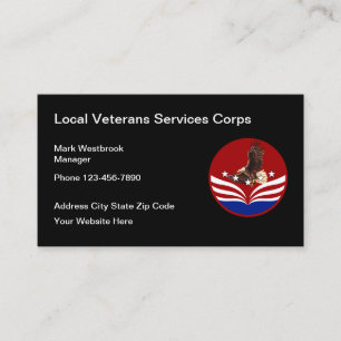 Carte De Visite Services cool aux vétérans patriotiques américains
