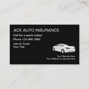 Carte De Visite Services d'assurance automobile