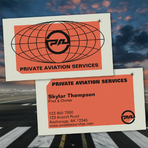 Carte De Visite Services d'aviation privée