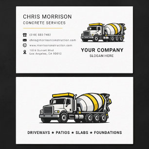 Carte De Visite Services de béton