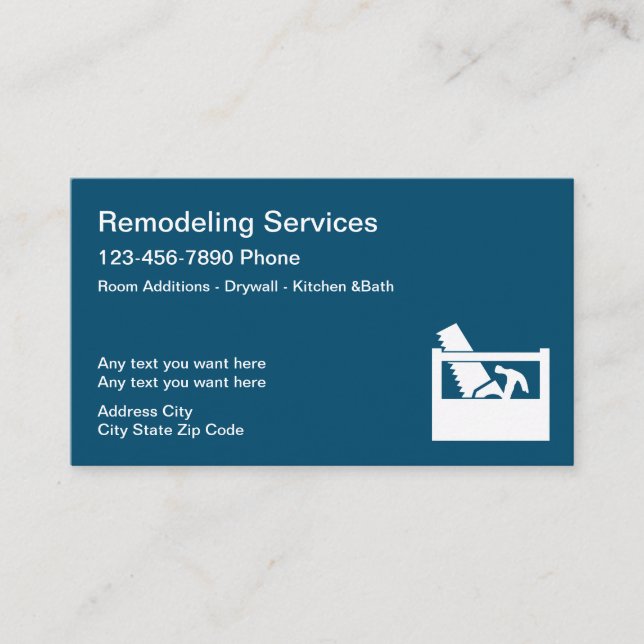 Carte De Visite Services de bricolage à domicile (Devant)
