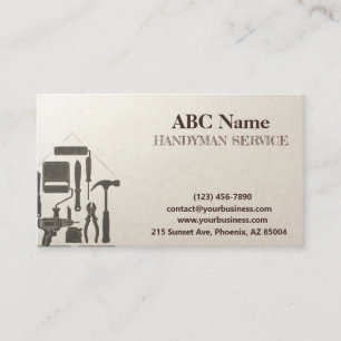 Carte De Visite Services de bricolage et de réparation à domicile