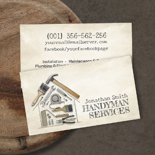 Carte De Visite Services de bricolage et de réparation à domicile
