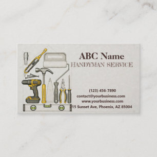 Carte De Visite Services de bricolage et de réparation à domicile
