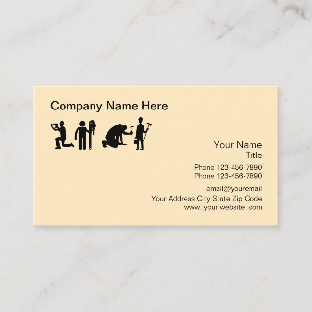Carte De Visite Services de bricolage professionnels (Devant)