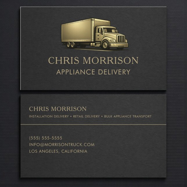 Carte De Visite Services de camion de livraison d'appareils électr (Créateur téléchargé)