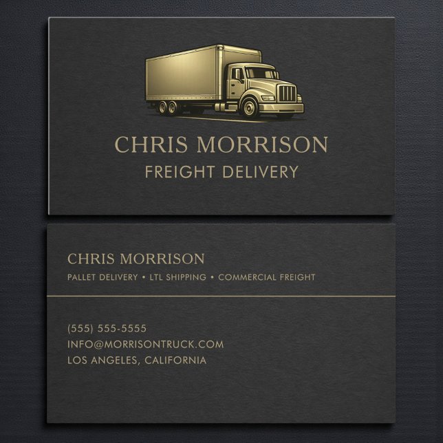 Carte De Visite Services de Camion de Livraison de Fret Profession (Créateur téléchargé)
