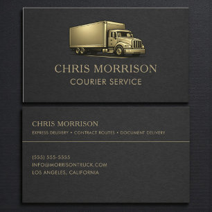 Carte De Visite Services de camion de messagerie professionnel