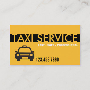 Carte De Visite Services de chauffeurs de taxi