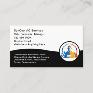 Carte De Visite Services de climatisation HVAC