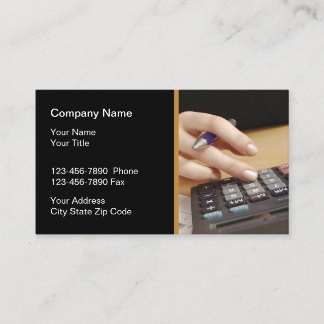 Carte De Visite Services de comptabilité commerciale (Devant)