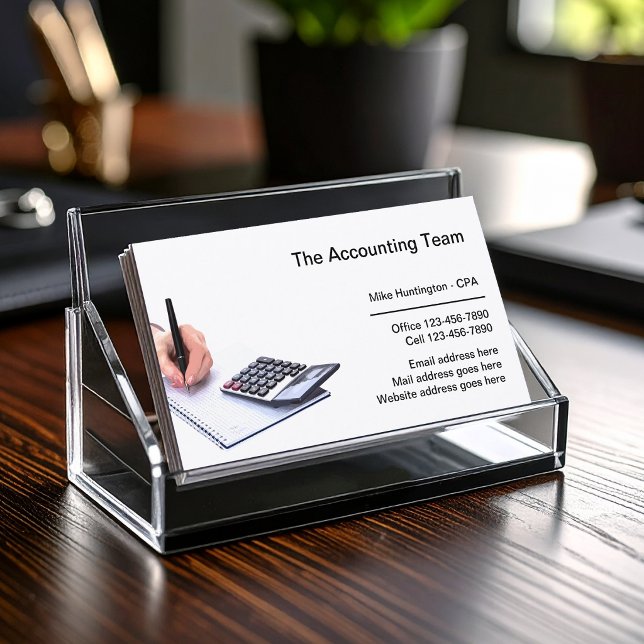 Carte De Visite Services de comptabilité professionnelle pour entr (Créateur téléchargé)