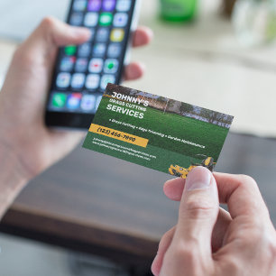 Carte De Visite Services de coupe de pelouse