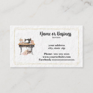 Carte De Visite Services de couture