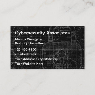 Carte De Visite Services de cybersécurité d'entreprise