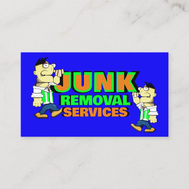 Carte De Visite Services de déblaiement d'enlèvement de déchets Ne (Devant)