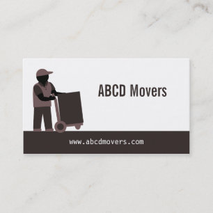 Carte De Visite Services de déménagement Modern Mover Logistique B