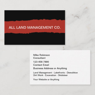Carte De Visite Services de démolition et d'excavation