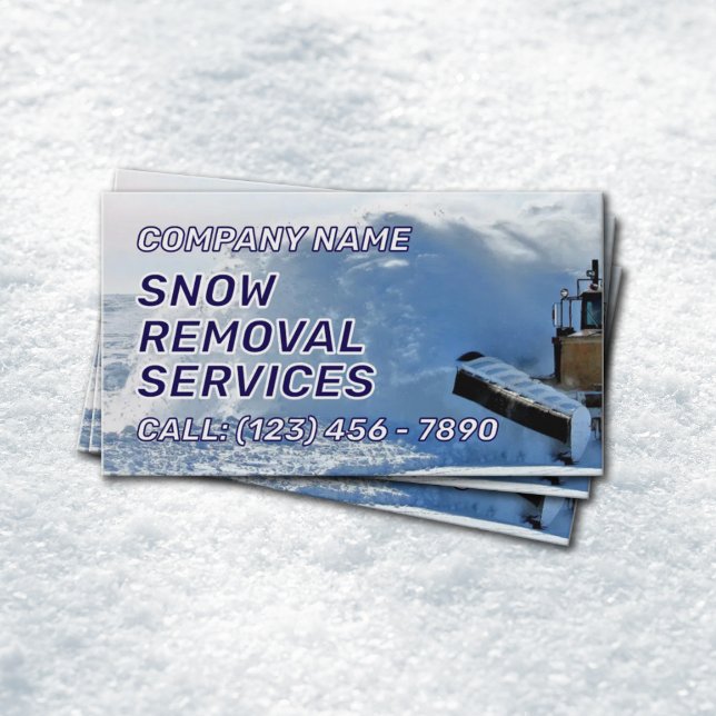 Carte De Visite Services de déneigement  (Créateur téléchargé)