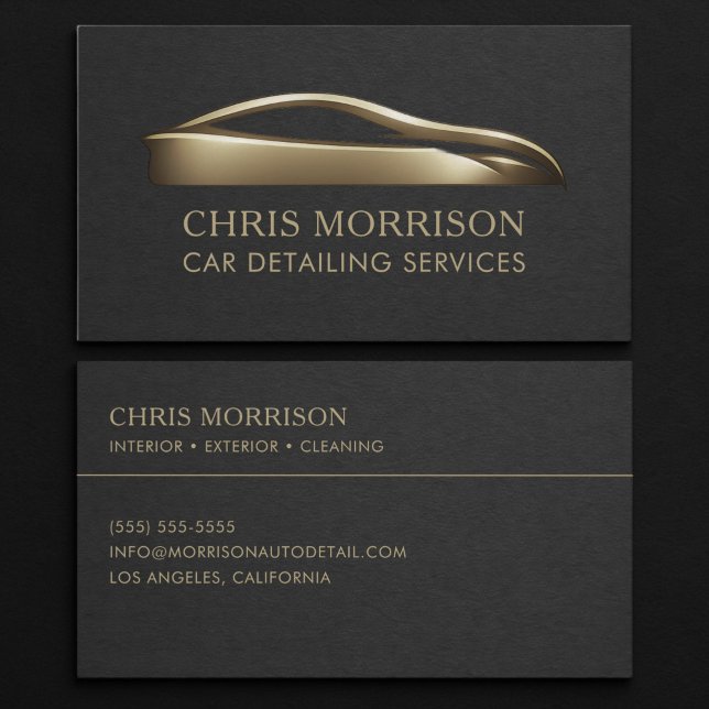 Carte De Visite Services de detailing de voiture (Créateur téléchargé)