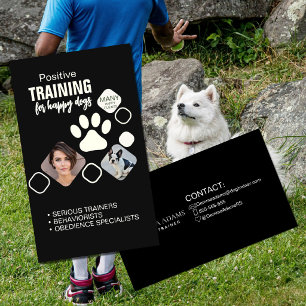 Carte De Visite Services de dresseur de chiens professionnel Édu