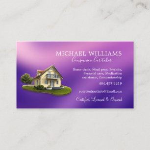 Carte De Visite Services de gardiennage de maison professionnels b
