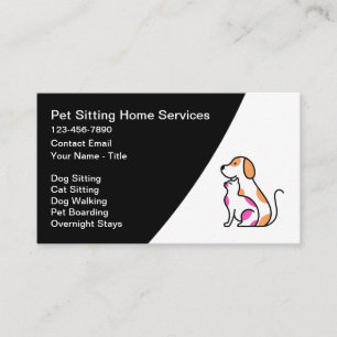 Carte De Visite Services de gardiennage et d'hébergement d'animaux
