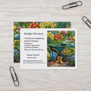 Carte De Visite Services de jardin / Jardinier principal 