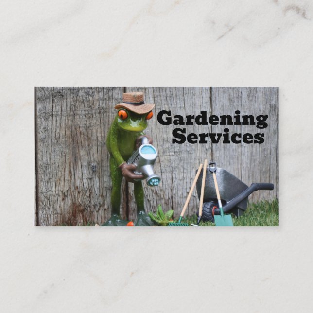 Carte De Visite services de jardinage (Devant)