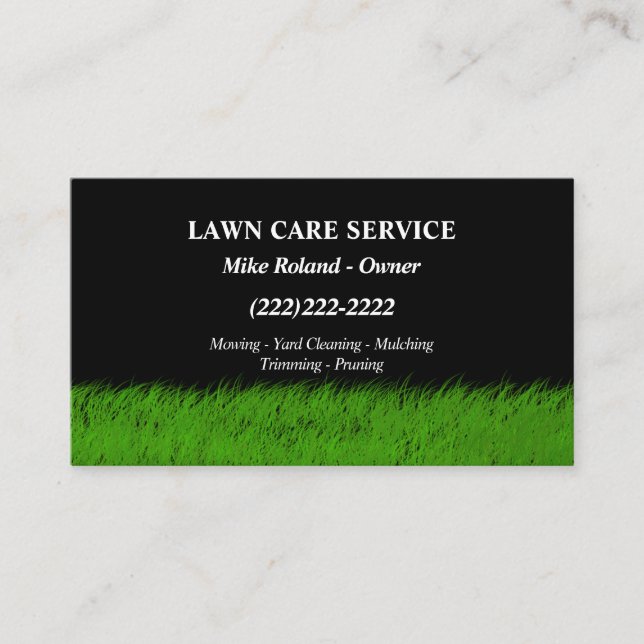 Carte De Visite Services de jardinage professionnels modernes pour (Devant)