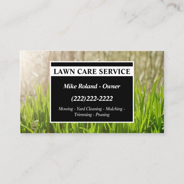 Carte De Visite Services de jardinier professionnel moderne pour l (Devant)