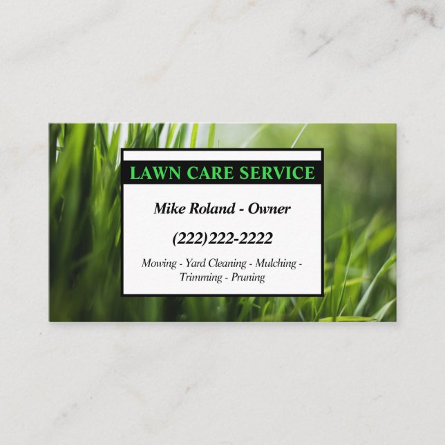 Carte De Visite Services de jardinier professionnel moderne pour l (Devant)
