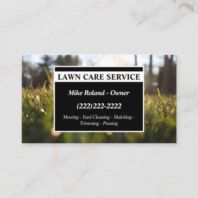 Carte De Visite Services de jardinier professionnel moderne pour l (Devant)