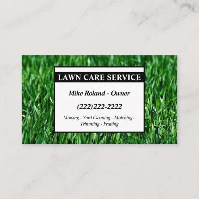 Carte De Visite Services de jardinier professionnel moderne pour l (Devant)