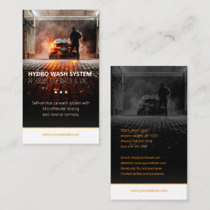 Carte De Visite Services de lavage à main   Lavage de voiture