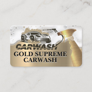 Carte De Visite Services de lavage de voiture Flacon pulvérisate