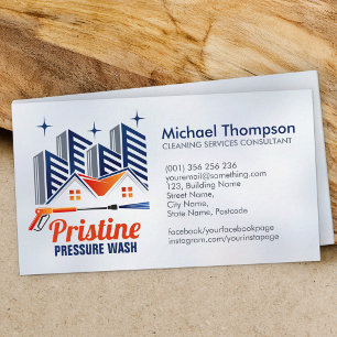 Carte De Visite Services de lavage sous pression